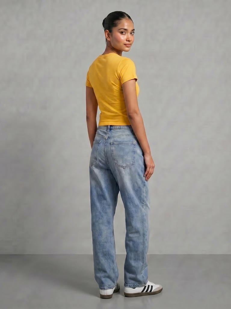 brown-cotton-lycra-slogan-tee-back-angle-uptownie.png