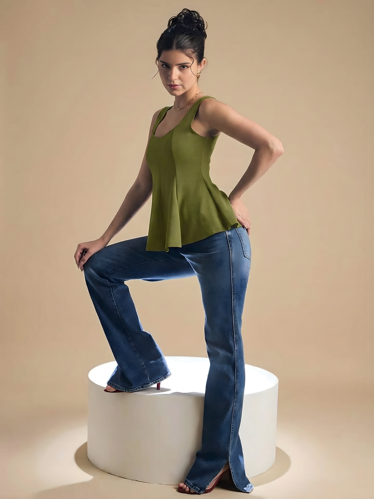 olive-green-stretchable-ribbed-peplum-top-side-angle-pose_1-uptownie.png