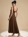 brown-stretchable-corset-fit-and-flare-midi-dress-back-angle-uptownie.png
