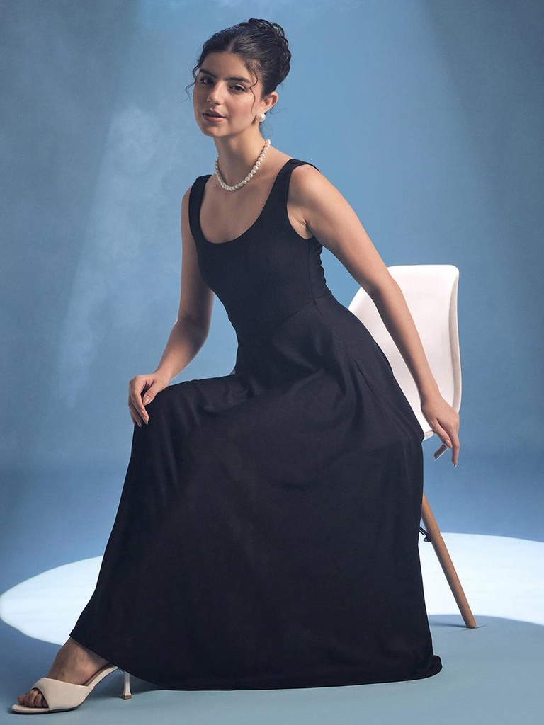 black-stretchable-corset-fit-and-flare-midi-dress-front-view-uptownie.jpg