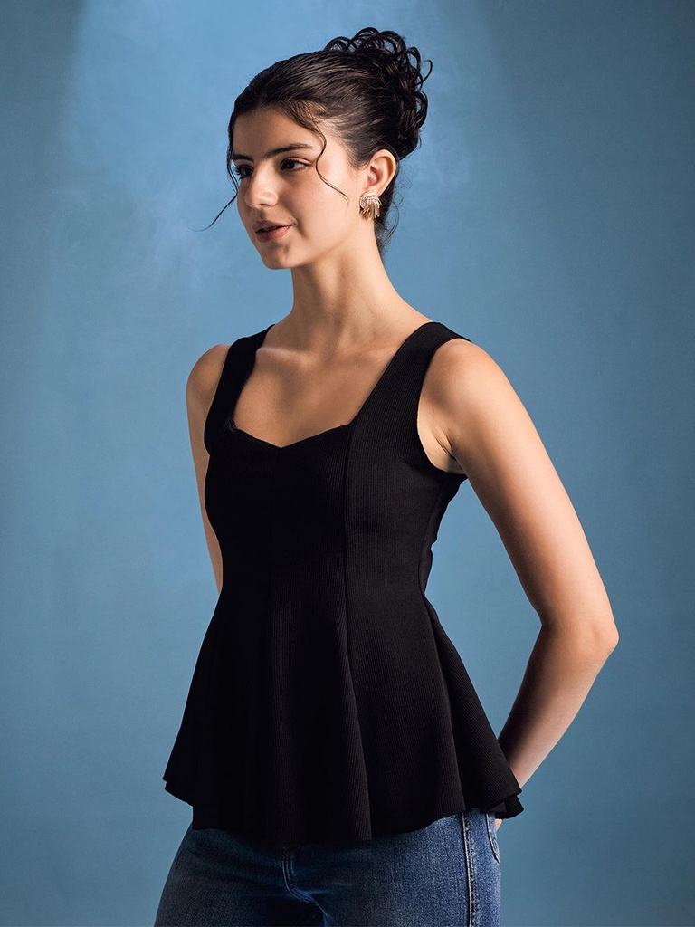 black-stretchable-ribbed-peplum-top-side-angle-uptownie.jpg