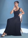 black-stretchable-corset-fit-and-flare-midi-dress-front-sitting-pose-uptownie.jpg
