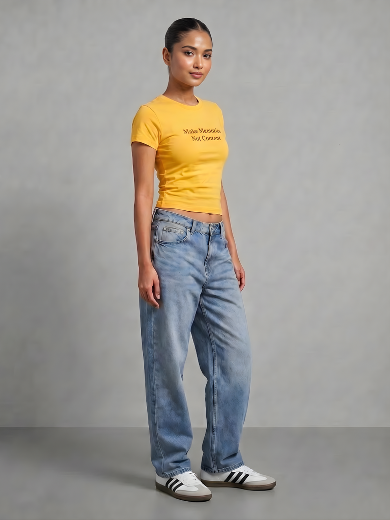 brown-cotton-lycra-slogan-tee-side-angle-uptownie.png