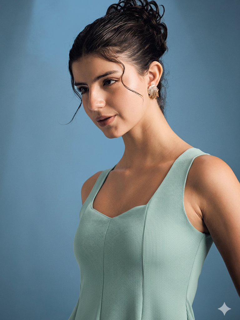 teal-stretchable-ribbed-peplum-top-side-fabric-zoom-in-uptownie.png