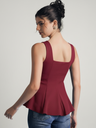 maroon-stretchable-ribbed-peplum-top-back-angle-uptownie.png