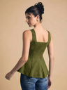 olive-green-stretchable-ribbed-peplum-top-back-angle-uptownie.png