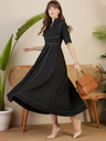 black-panelled-corset-midi-dress-side-angle-pose-ptownie.png
