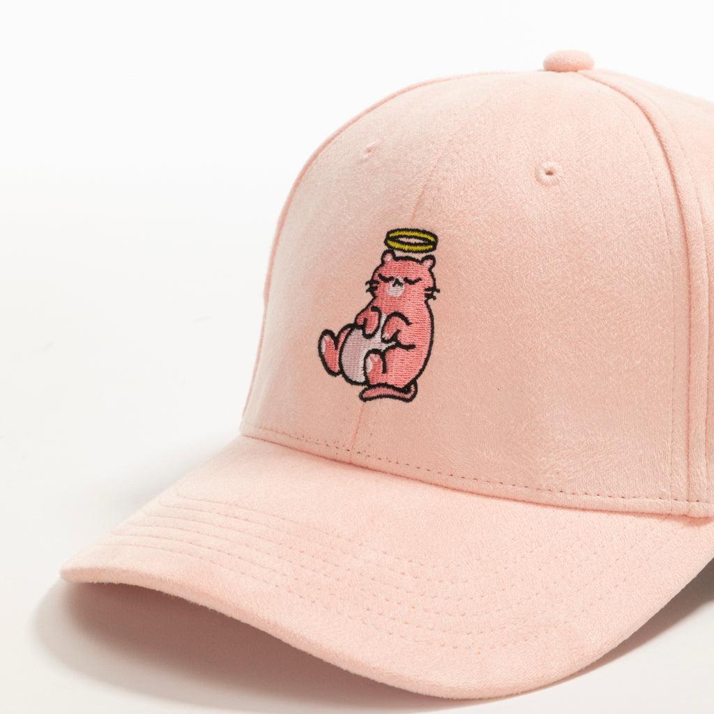 sofaking_lazy_cat_pink_suede_baseball_cap_05.jpg