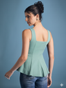 teal-stretchable-ribbed-peplum-top-back-angle-uptownie.png