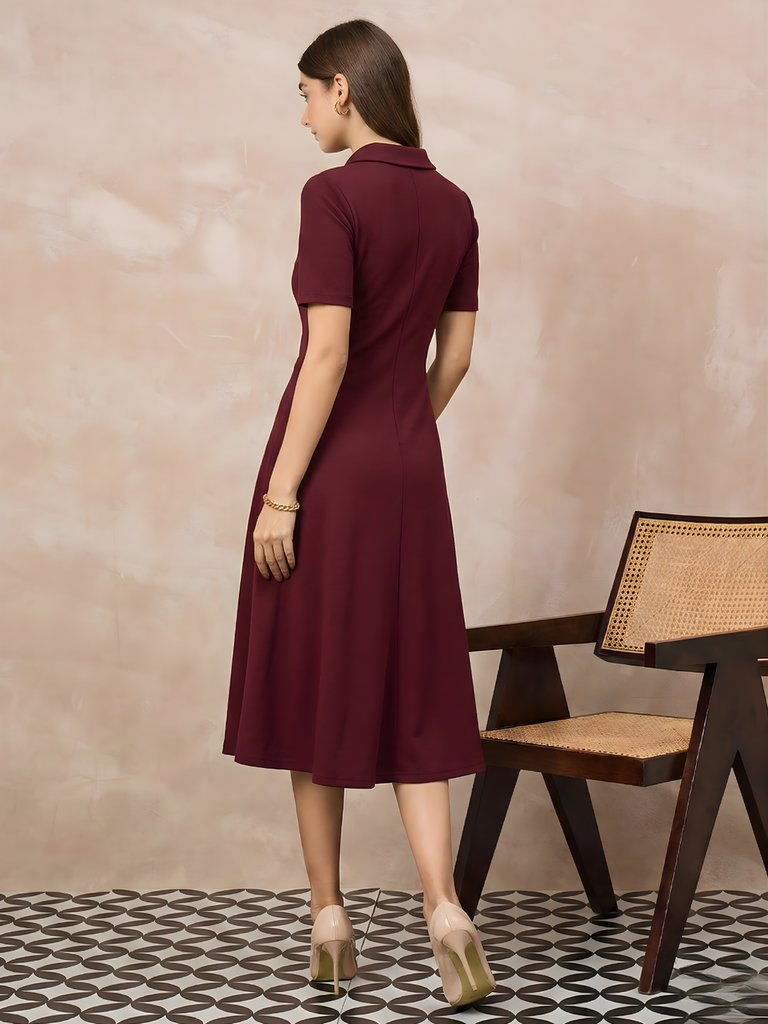 maroon-stretchable-ribbed-midi-dress-back-angle-uptownie.png