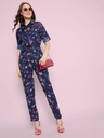 Floral Roll Up Jumpsuit