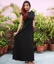 Flared Ruffle Maxi Gown