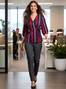 Puff Sleeve Wrap Top