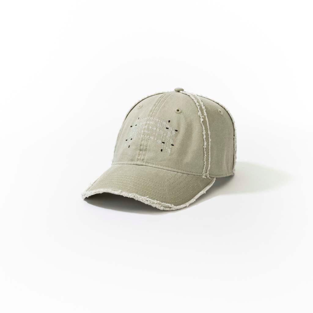 [24BC200_ST] Washed Denim Baseball Cap // Grey