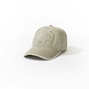 Washed Denim Baseball Cap // Grey