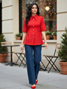 Pure Cotton Heart Button Shirt