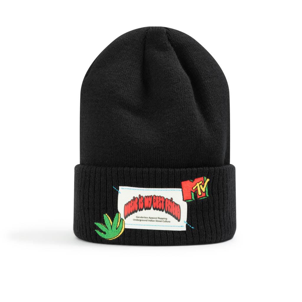 [24B010MTV5_BLK] Jam Session Beanie_MTV x Urban Monkey