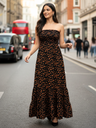 Strapless Smocked Maxi Dress