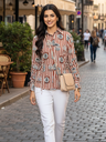 Cinch Waist Pure Cotton Tie-Up Shirt