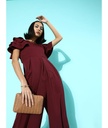 Full Length Ruffled Sleeve Jumpsuit