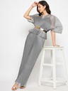 Pleated Organza Pants