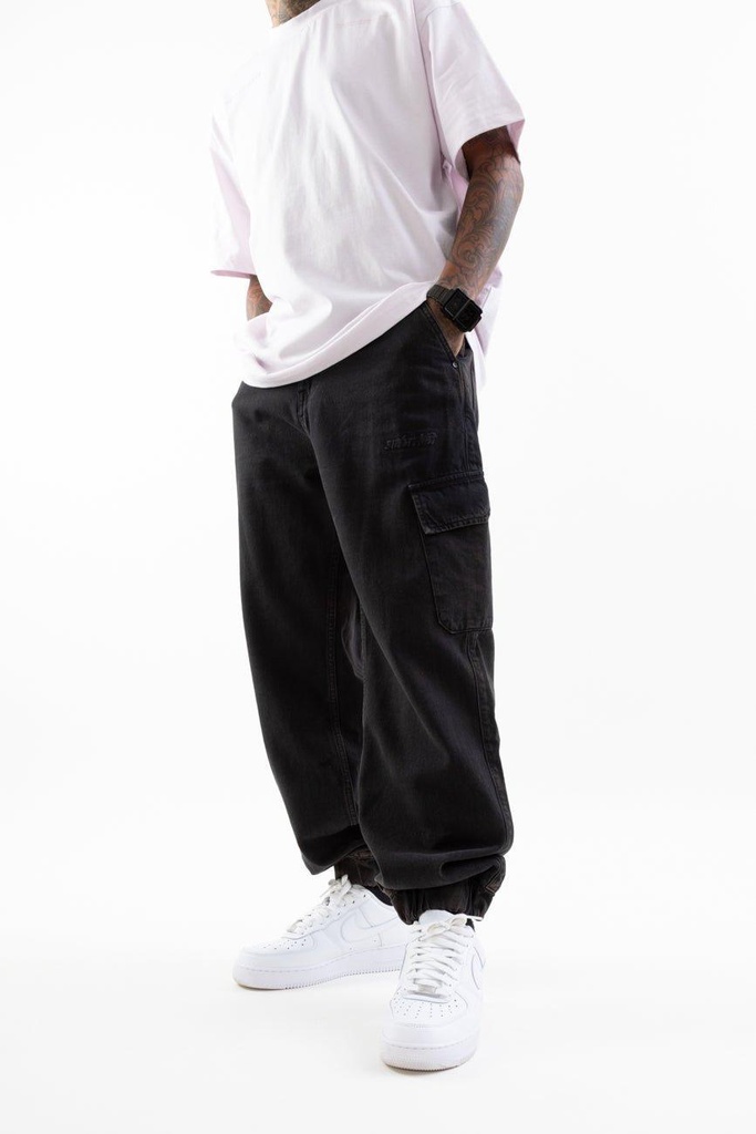 [UM24A_DE_001_S] Low Key Royalty //  Denim Cargo Joggers (S/28)