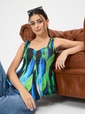 Stretchable Panelled Peplum Top