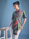 Front Tie-Up Cotton Shirt