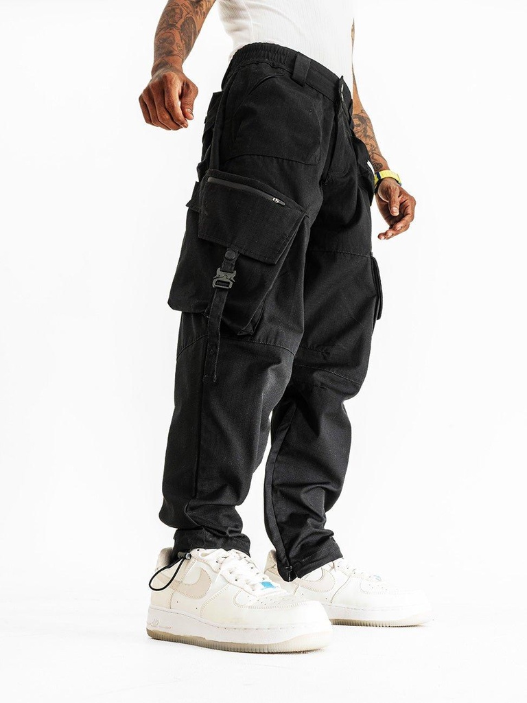 [UM23_CRGP001_XS/S] Ripstop Cargo Pants // Black (XS/S(26-28))