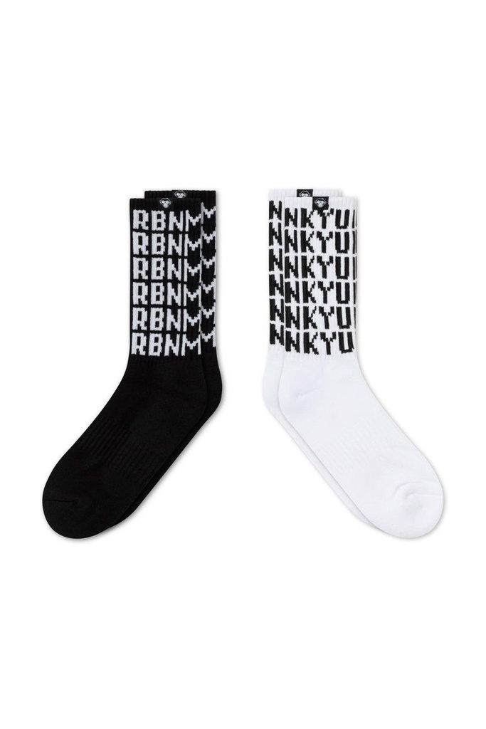 [UMSK001_BW_S] 2 Pairs // Luma + Mono socks (small)
