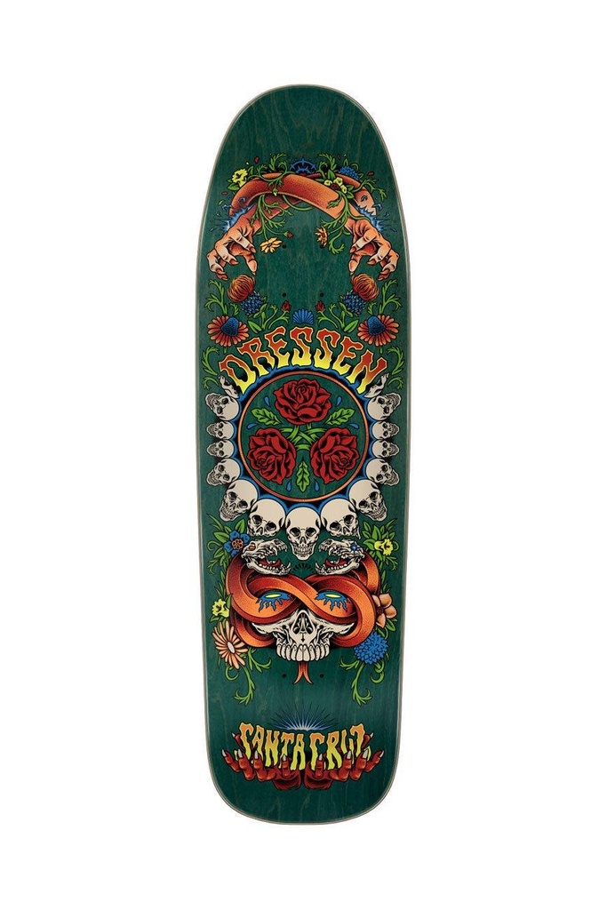 [11117007] Dressen Rose Crew Three Shaped 9.31in x 32.36in Santa Cruz Decks