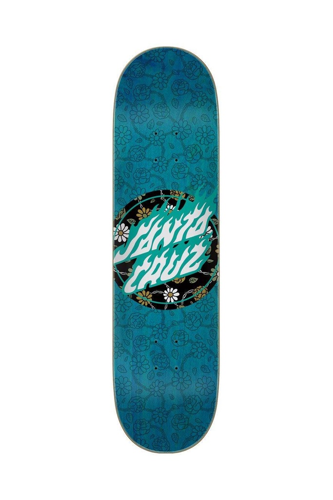 [11116946] Floral Flame Dot 7 Ply Birch 8.25in x 31.8in Santa Cruz Decks