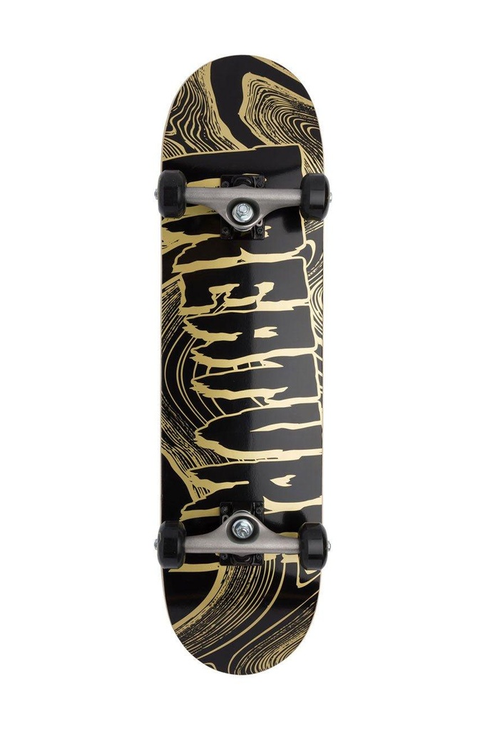 [11116728] Metallic Swirl Logo Mini 7.75in x 30.00in Creature Skateboard Complete