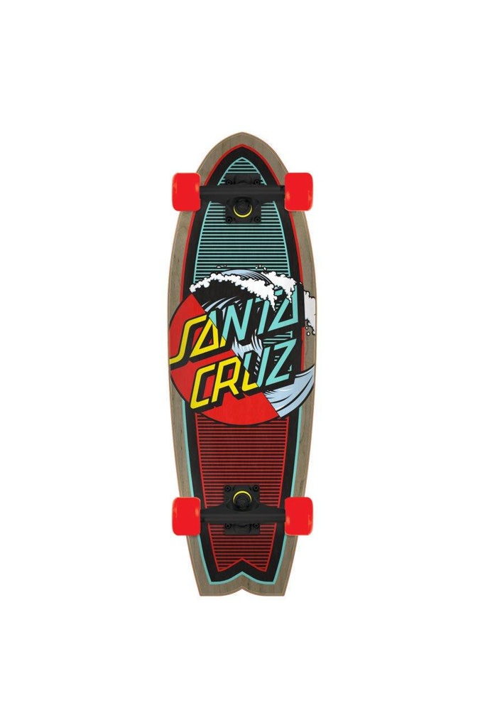 [11116441] Classic Wave Splice 8.8in x 27.7in Shark Cruzer Santa Cruz