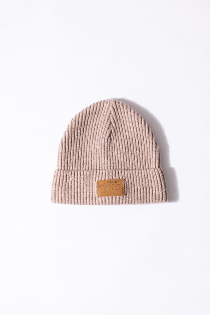 [UM23SMB053_CML] Cuffed Beanie // Sand Brown