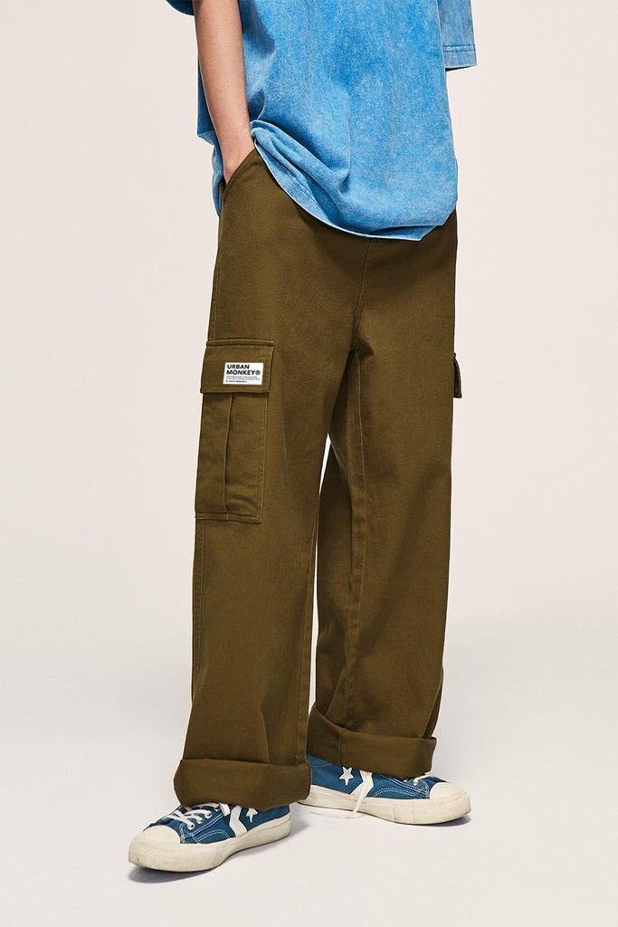 [12129S23_BRN_S] Streetwear Cargo Pants // 003 (S)