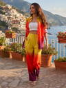 The Alia Set - Shaded Cotton Linen 2 Piece Set