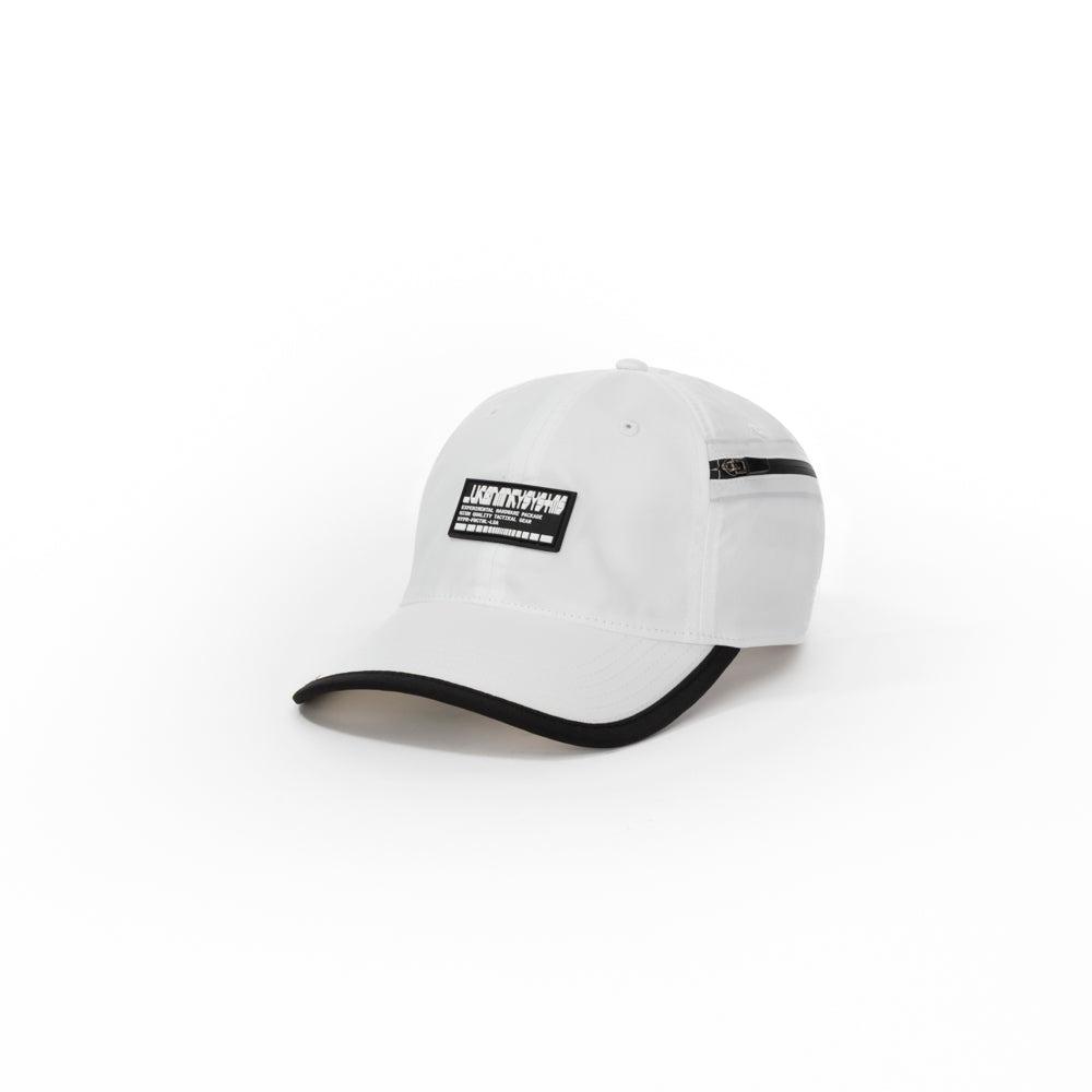 [25DCK240_WH] Foldable outdoor baseball cap with pocket // white