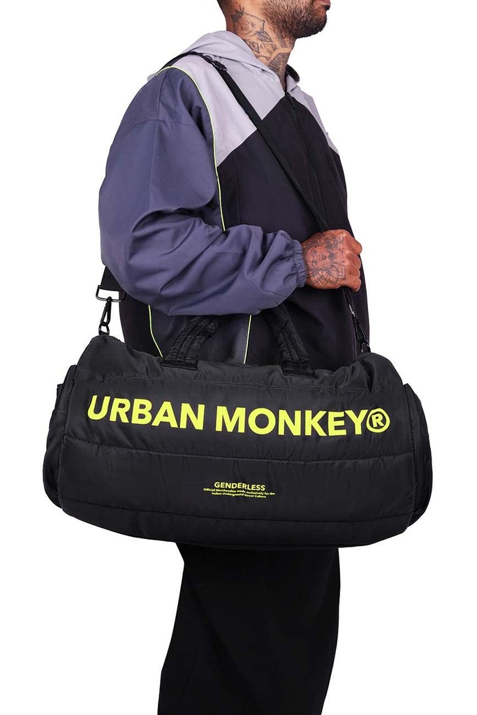 [25DFB_PL05] Puffer Duffle Bag // Neon On Black