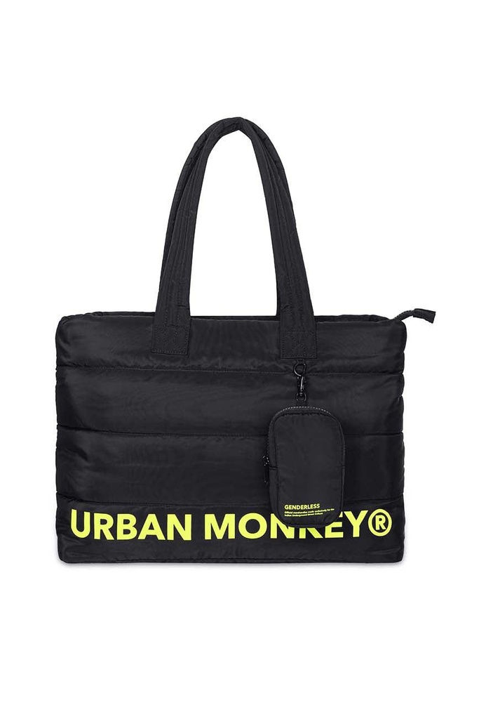 [25TB_PL06] Puffer Shoulder Bag // Neon On Black