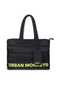 Puffer Shoulder Bag // Neon On Black