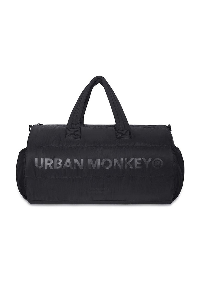 [25DFB_PL07] Puffer Duffle Bag // Black On Black