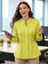 Pure Cotton Pleated Shirt