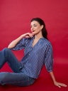 Puff Sleeve Pure Linen Shirt