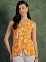 Pure Cotton Printed Waistcoat
