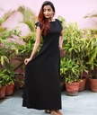 Flared Ruffle Maxi Gown