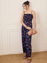 Smocked Maxi Jumpsuit