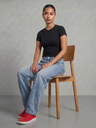 180 GSM Cotton Lycra Fitted Tee