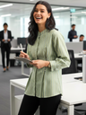 Pure Linen Pleated Shirt