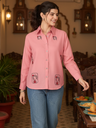 Doll Embroidered Linen Shirt